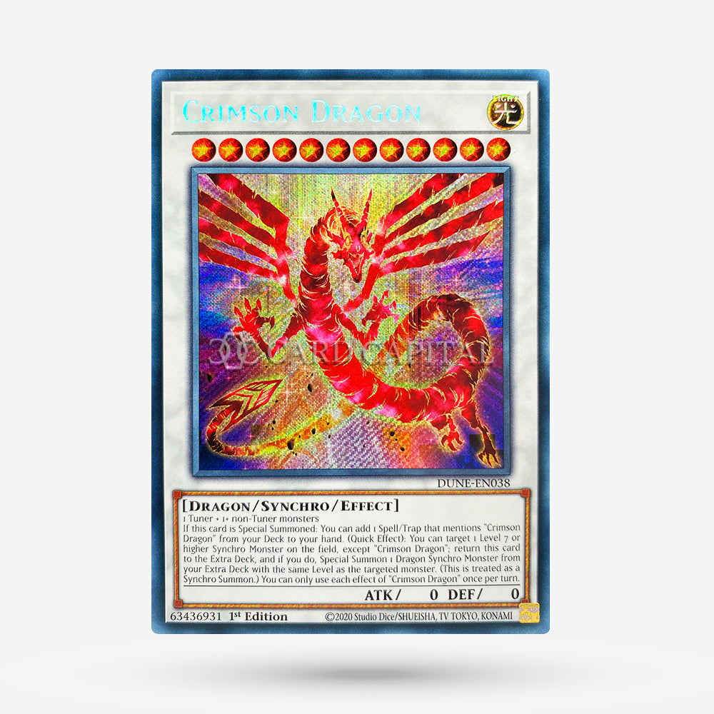 Crimson Dragon DUNE-038 Secret Rare EN NM+