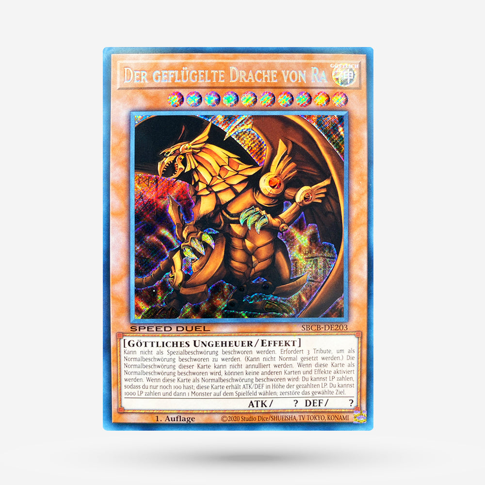 Der geflügelte Drache von Ra SBCB-203 Secret Rare DE NM+