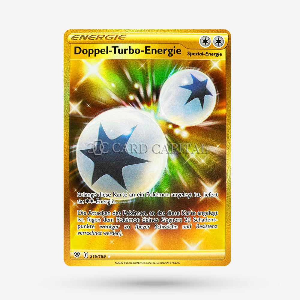 Double Turbo Energy ASR 216 Secret Rare DE NM+