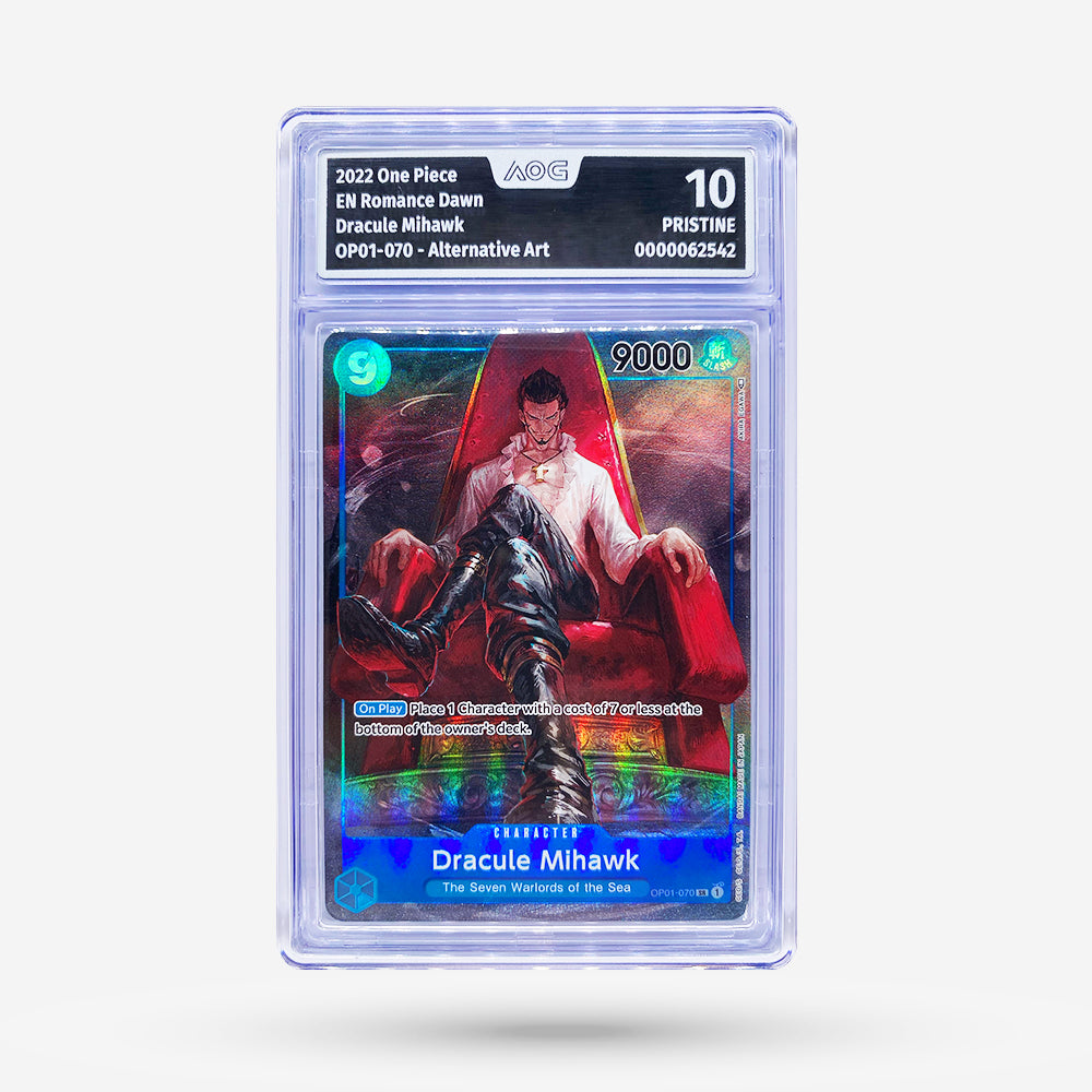Dracule Mihawk OP01-070 Alternate Art Pre-Errata EN AOG PRESTINE 10