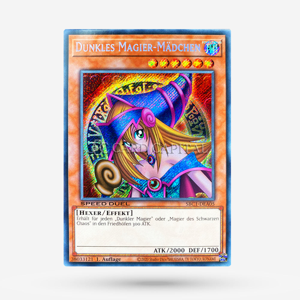 Dunkles Magier-Mädchen SBC1-A05 Secret Rare DE NM+
