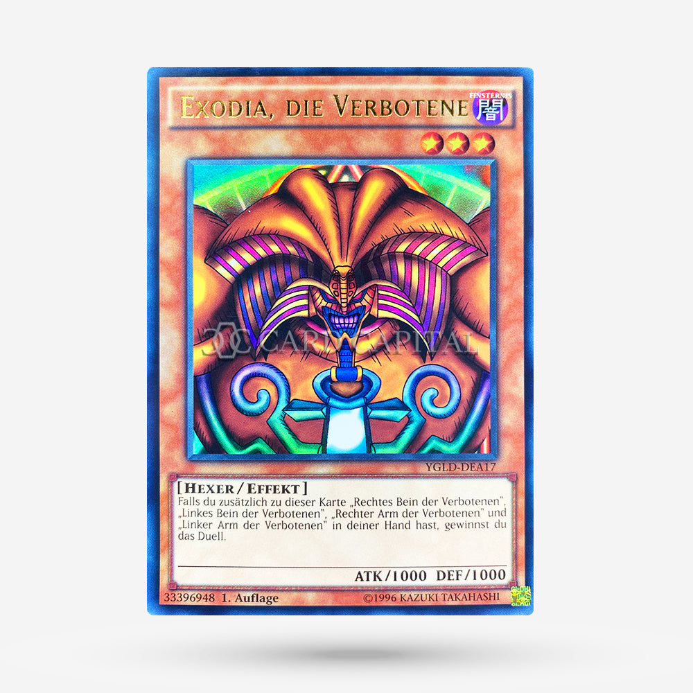 Exodia, die Verbotene YGLD-A17 Ultra Rare DE NM+