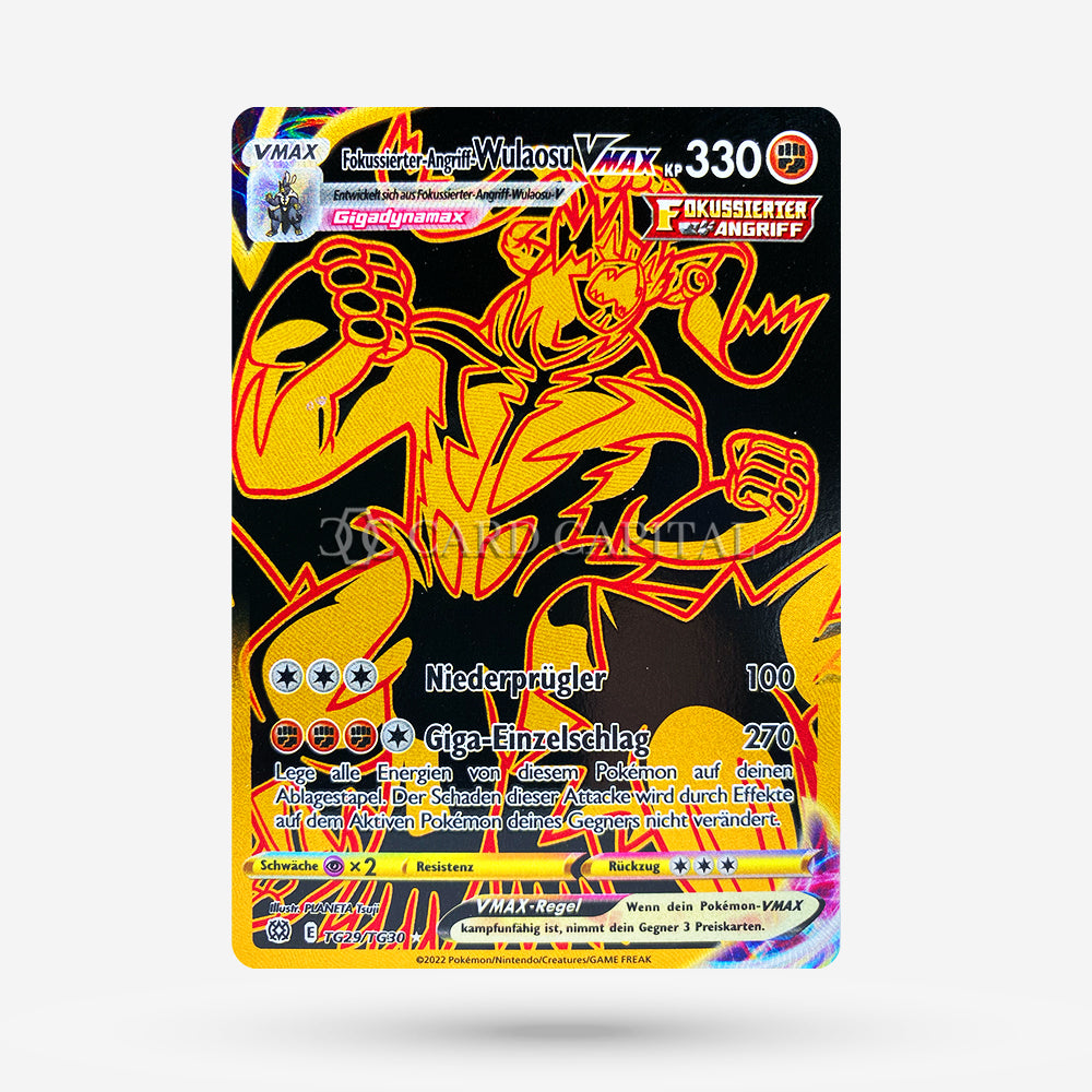 Fokussierter-Angriff-Wulaosu VMAX BRS TG29 Secret Rare DE NM+