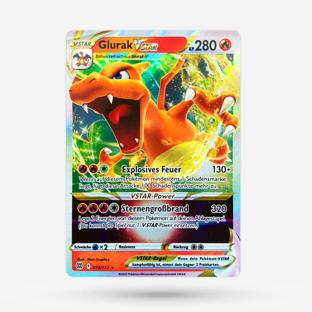 Glurak VSTAR BRS 018 Ultra Rare DE NM+