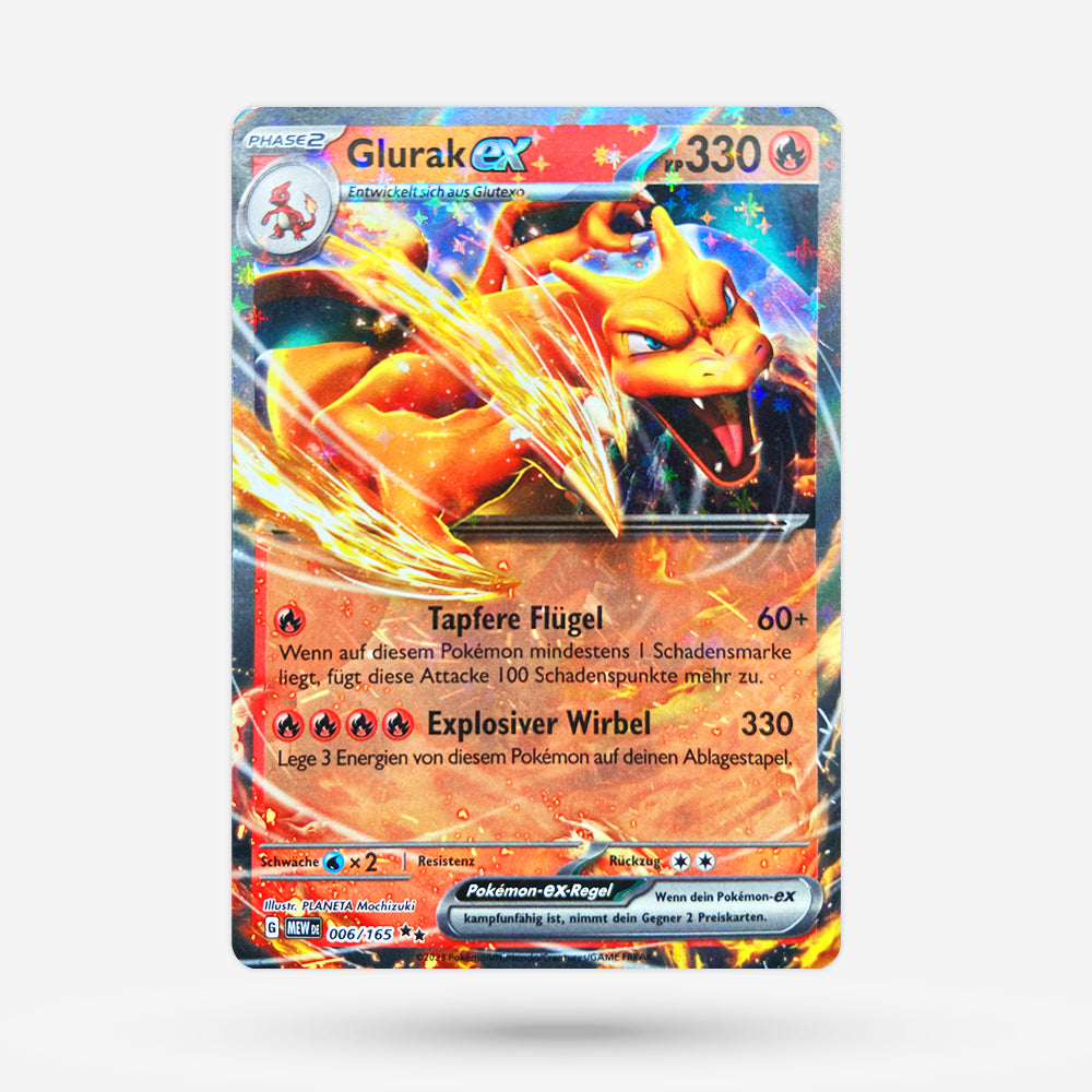 Glurak ex MEW 006 Double Rare DE NM+