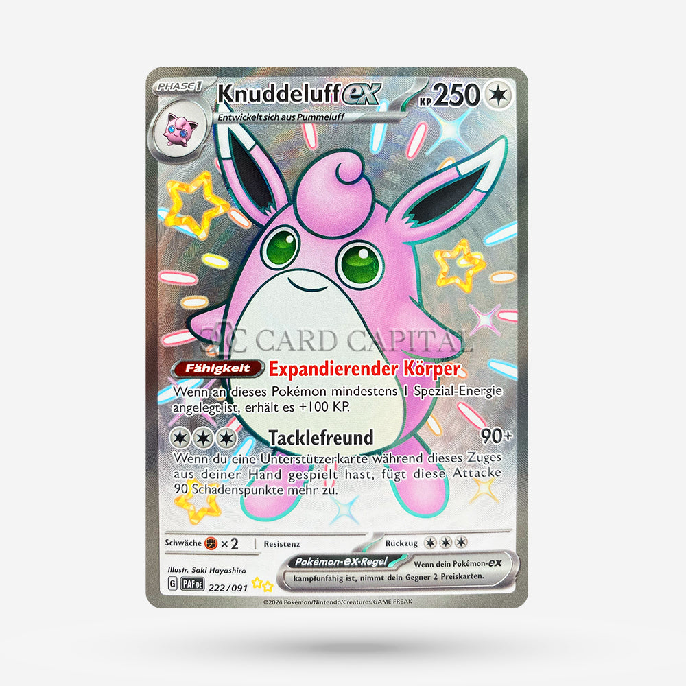Wigglytuff ex PAF 222 Shiny Ultra Rare DE MT+
