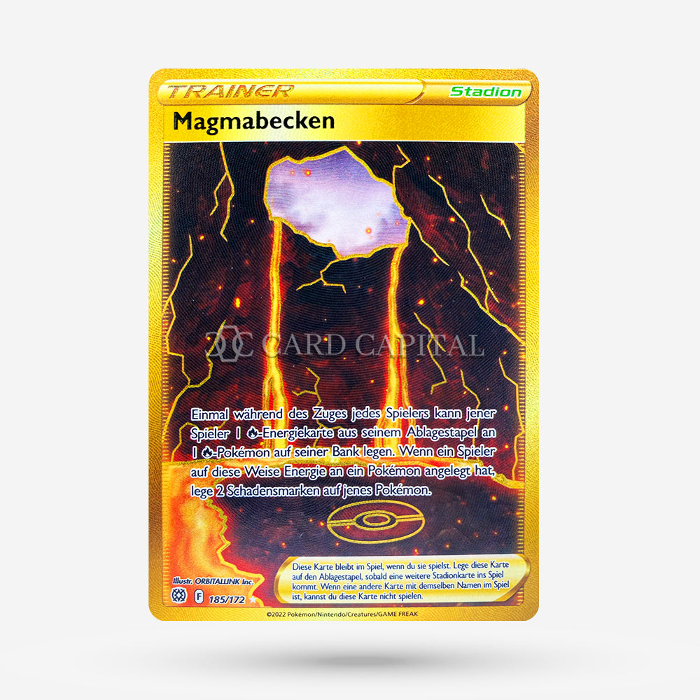 Magma Pool BRS 185 Secret Rare DE NM+