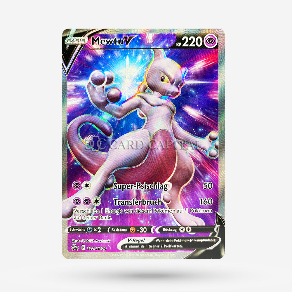 Mewtu V SWSH 229 Promo DE NM+