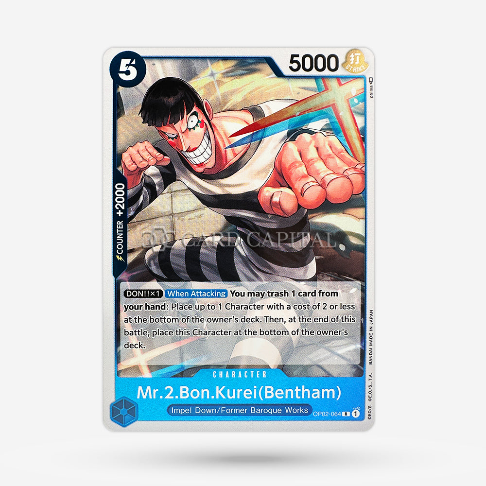 Mr.2.Bon.Kurei (Bentham) OP02-064 Rare EN NM+