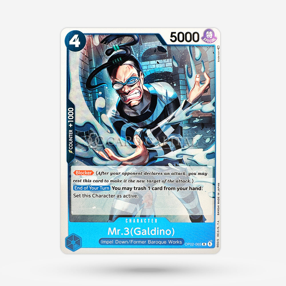Mr.3 (Galdino) OP02-065 Rare EN NM+