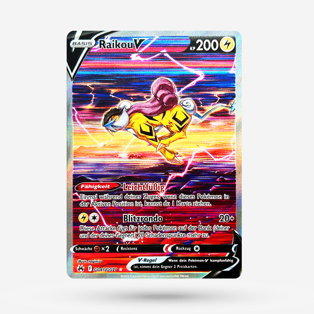 raikou v pokemon card CRZ GG41 Special Illustration Rare DE NM+ Grade:CGC 10 Mareanie but its no slouch Pokemon Celebrations Classic Collection
