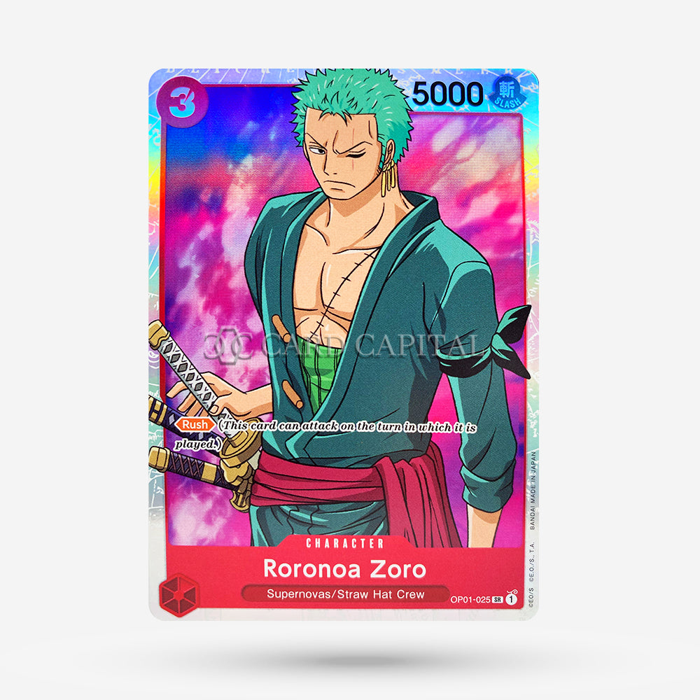 Roronoa Zoro OP01-025 Super Rare EN NM+