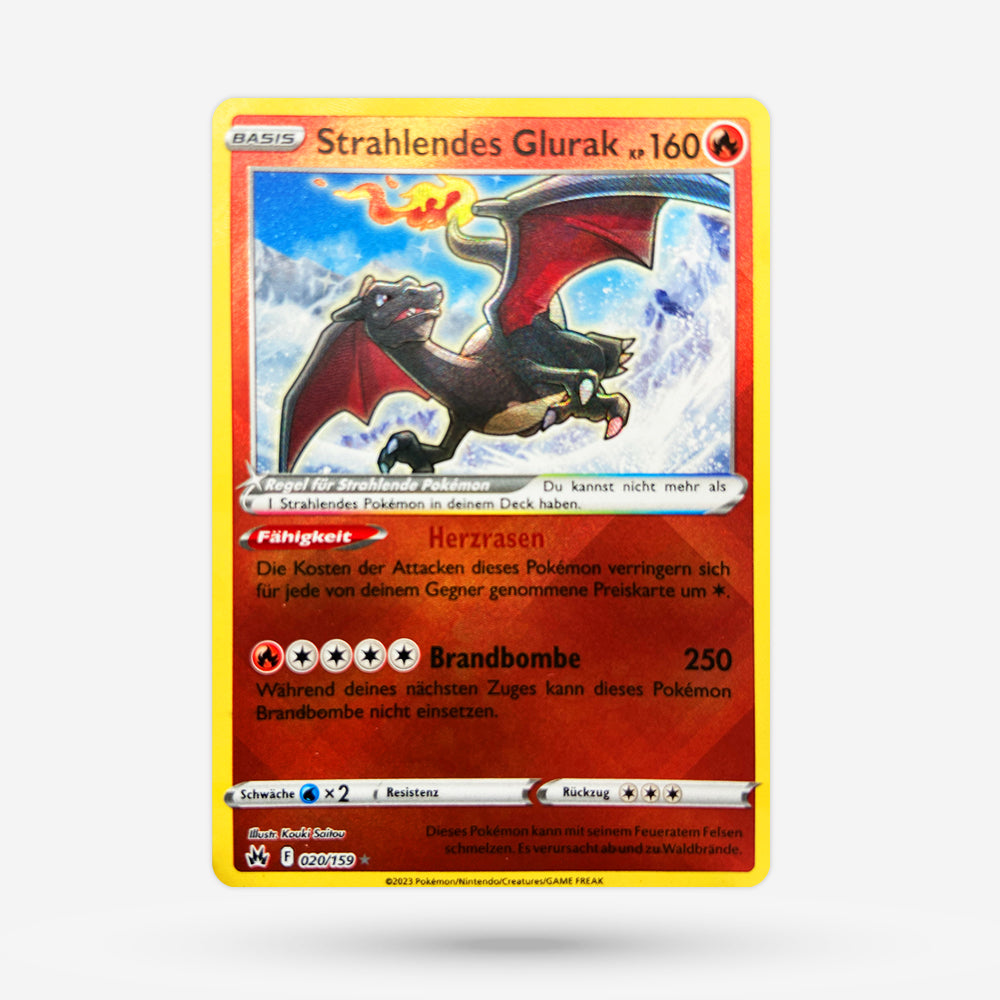 Strahlendes Glurak CRZ 020 Ultra Rare DE NM+