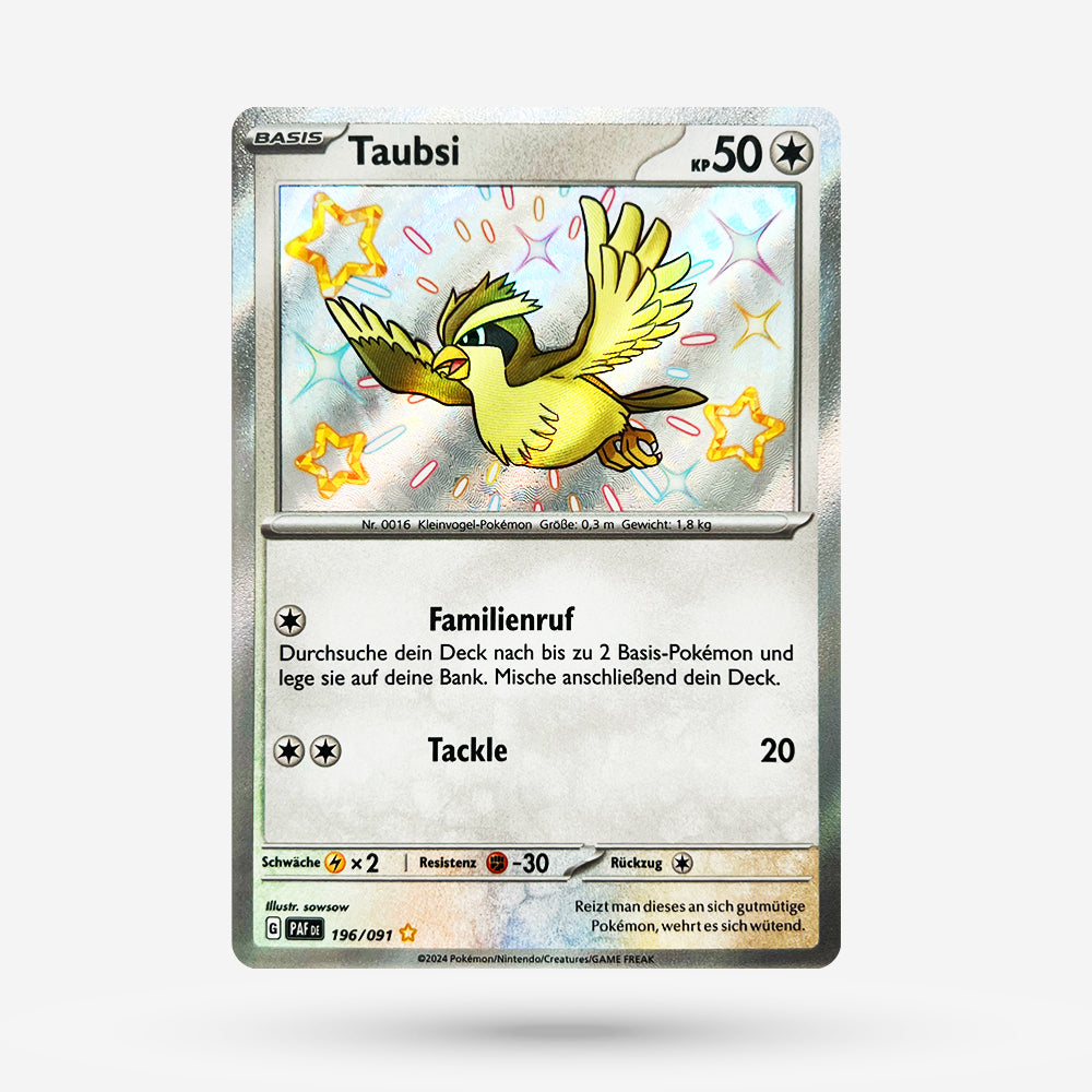 Taubsi PAF 196 Shiny Rare DE NM+