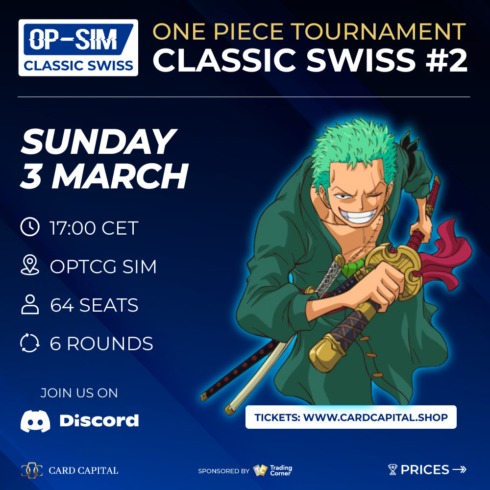 OPTCG SIM - CLASSIC SWISS #2 | March 3, 2024