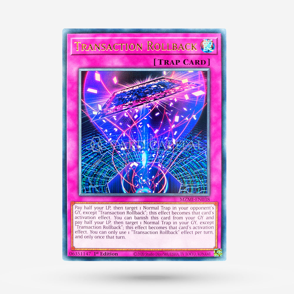 Transaction Rollback MZMI-038 Ultra Rare EN NM+