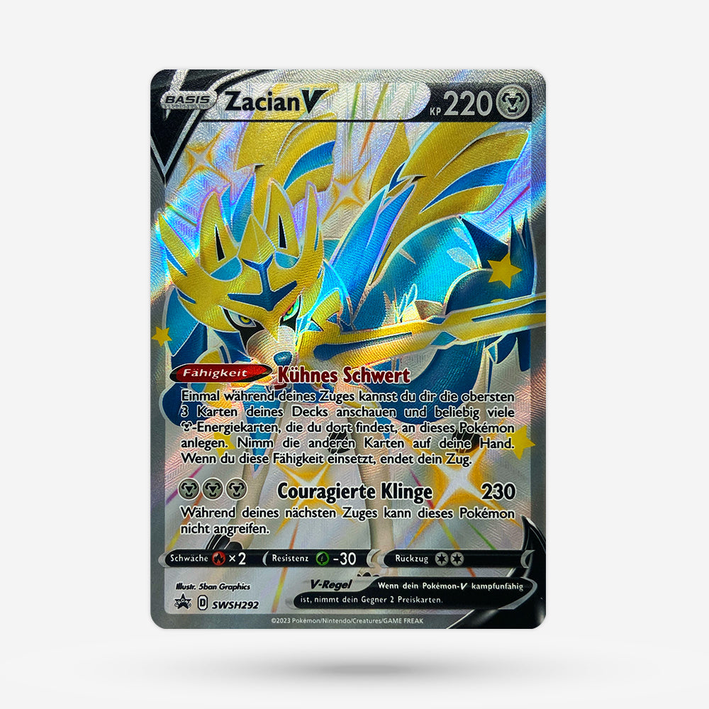 Zacian V SWSH 292 Promo DE NM+