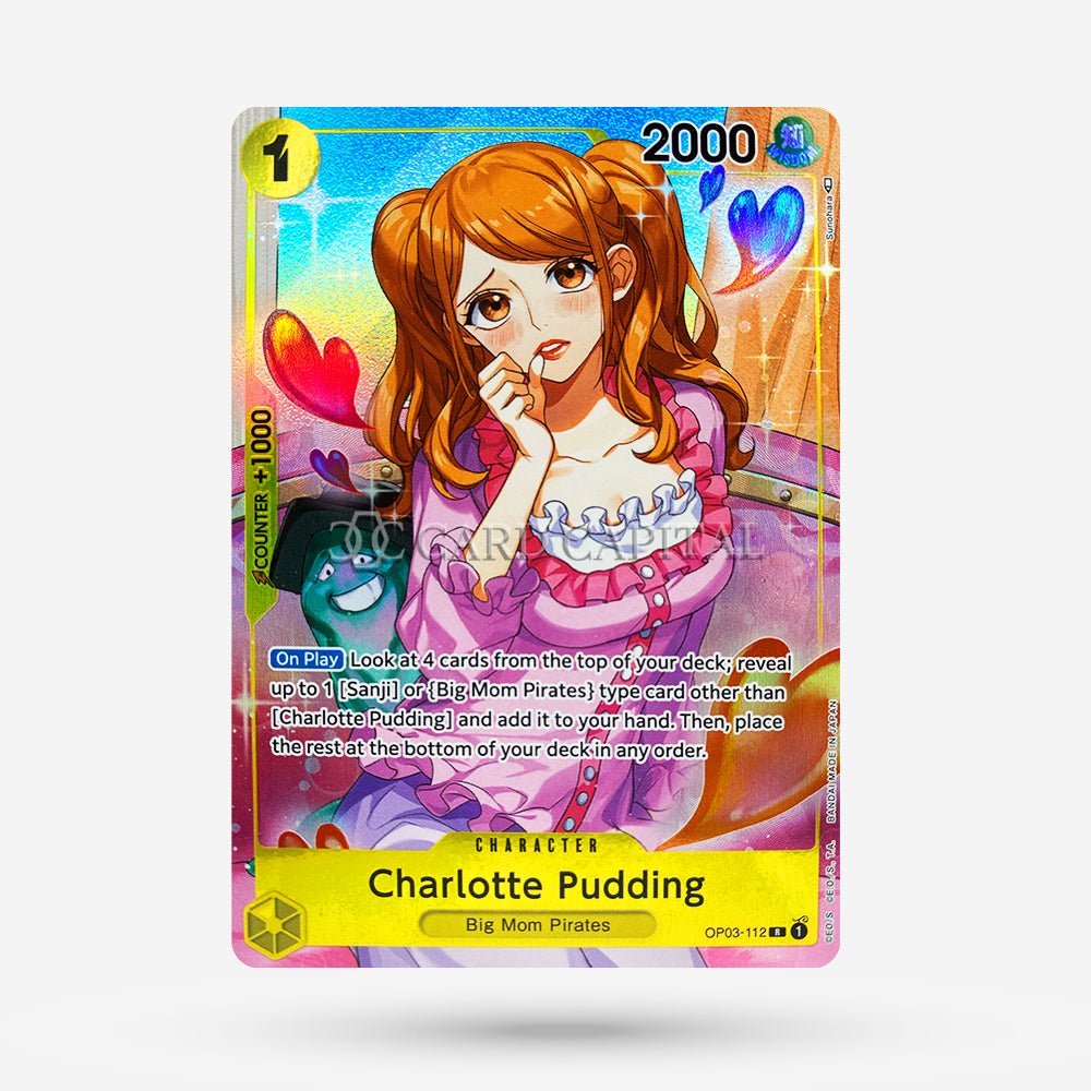 one piece card game charlotte pudding One Piece Chinese Card Game Two Legends Charlotte Pudding OP03-112 SP Alt  Art – BenBenModels main image 0