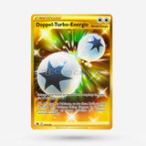 double turbo energy pokemon card Pokemon Trading Card Game Sword & Shield Astral Radiance Secret Rare Double Turbo Energy #216