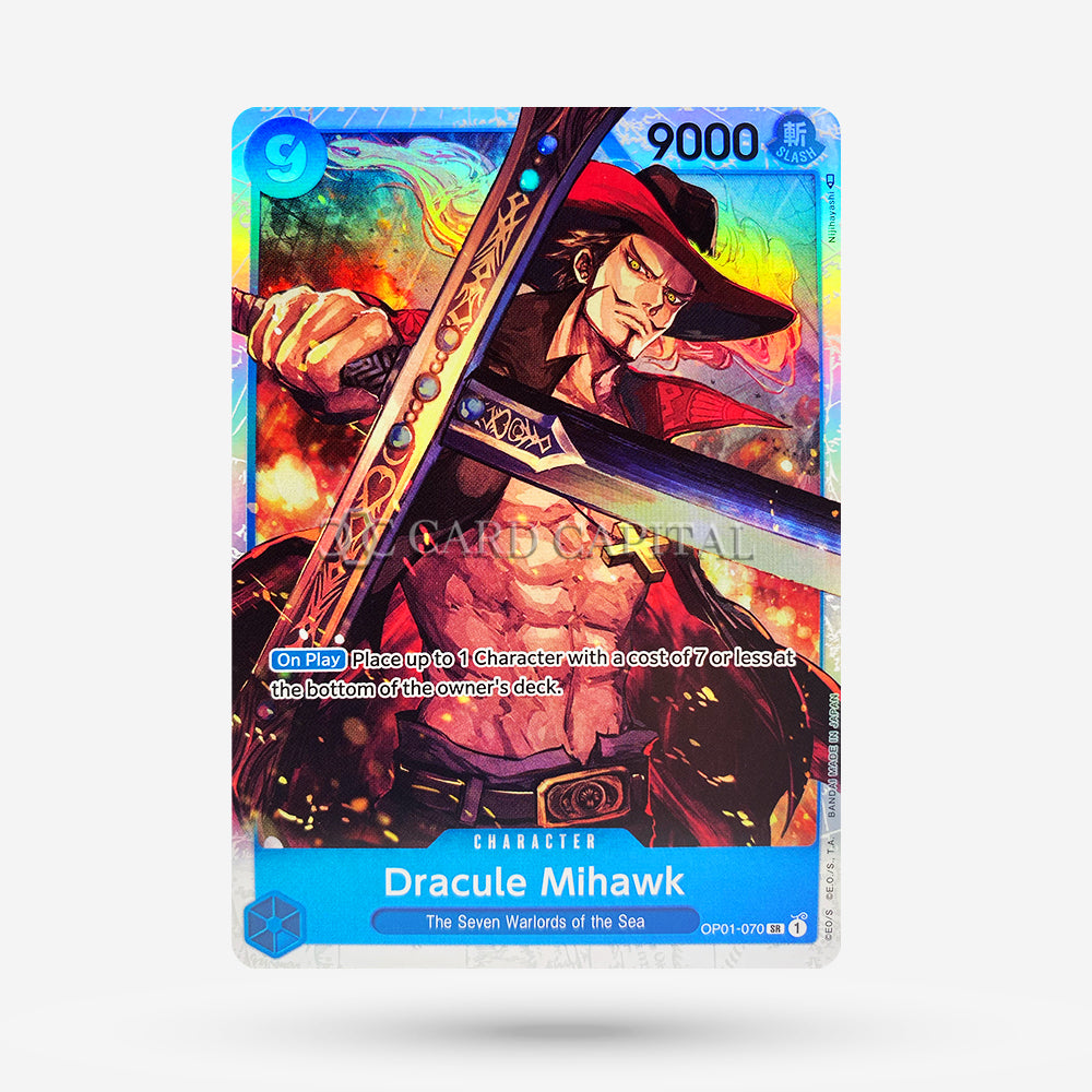 Dracule Mihawk (OP01-070) Super Rare EN NM+ | CardCapital Dracule Mihawk (OP01-070) Super Rare EN NM+ | CardCapital
