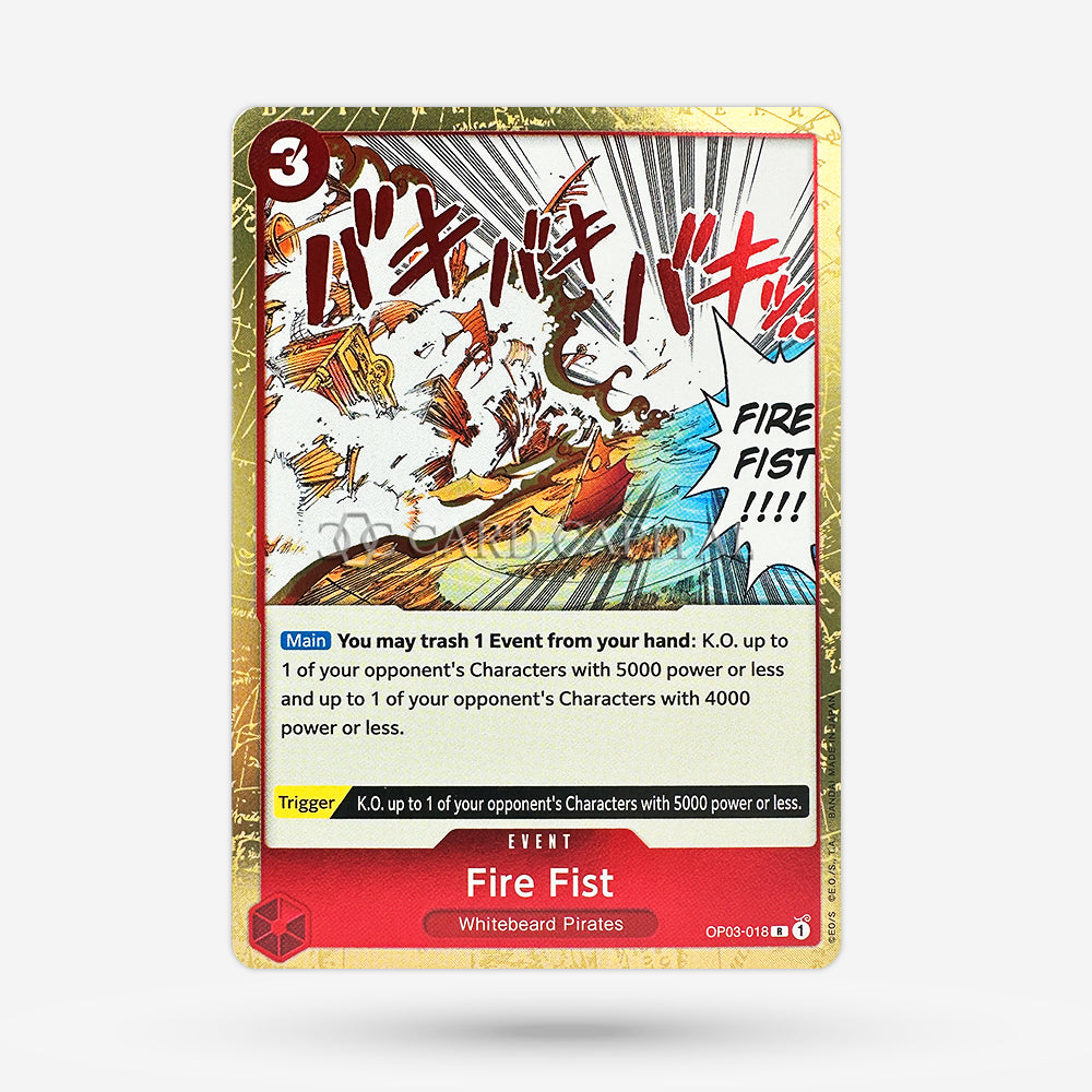 Fire Fist OP03-018 Rare EN NM+