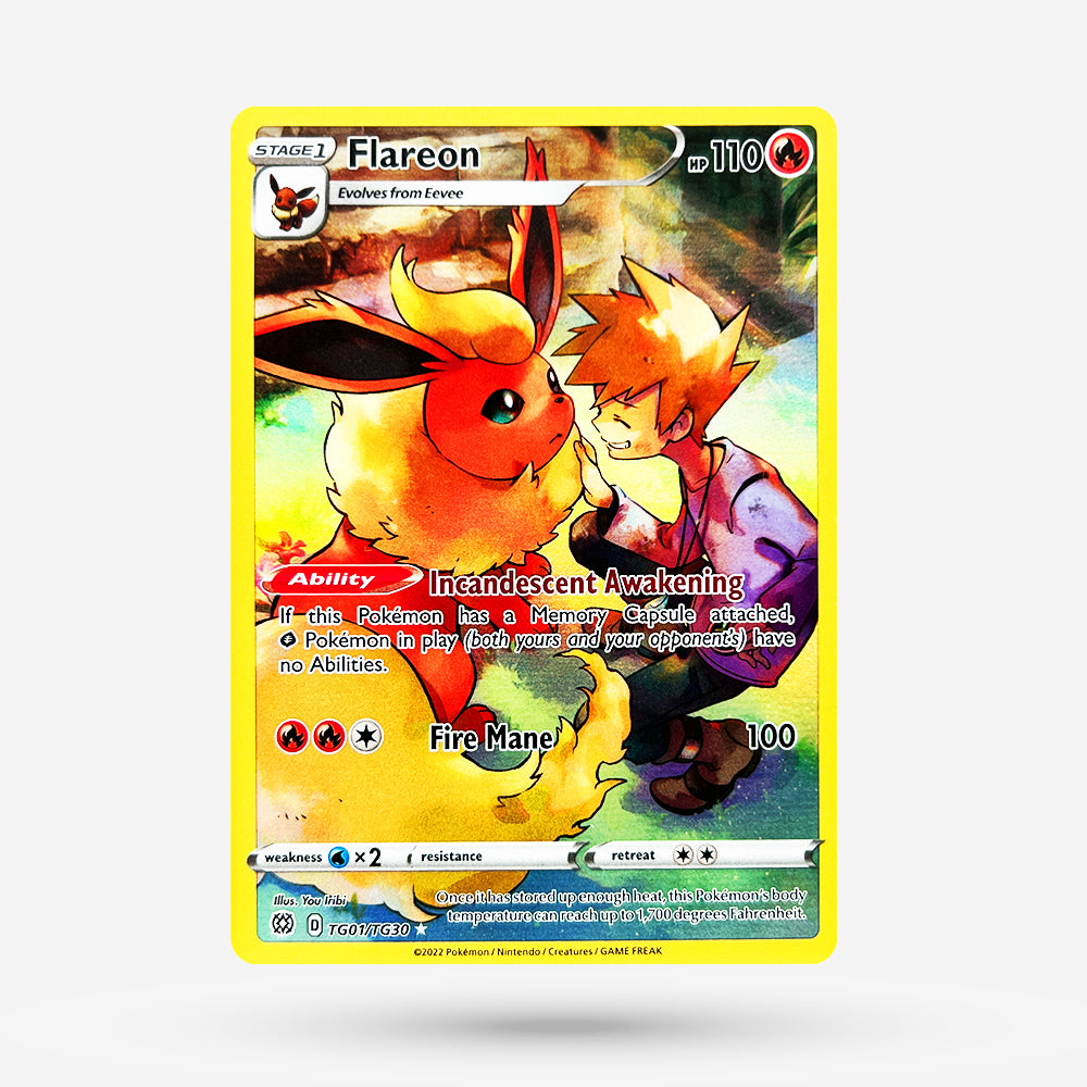 Flareon BRS TG01 Illustration Rare EN NM+ | CardCapital Flareon BRS TG01 Illustration Rare EN NM+ | CardCapital