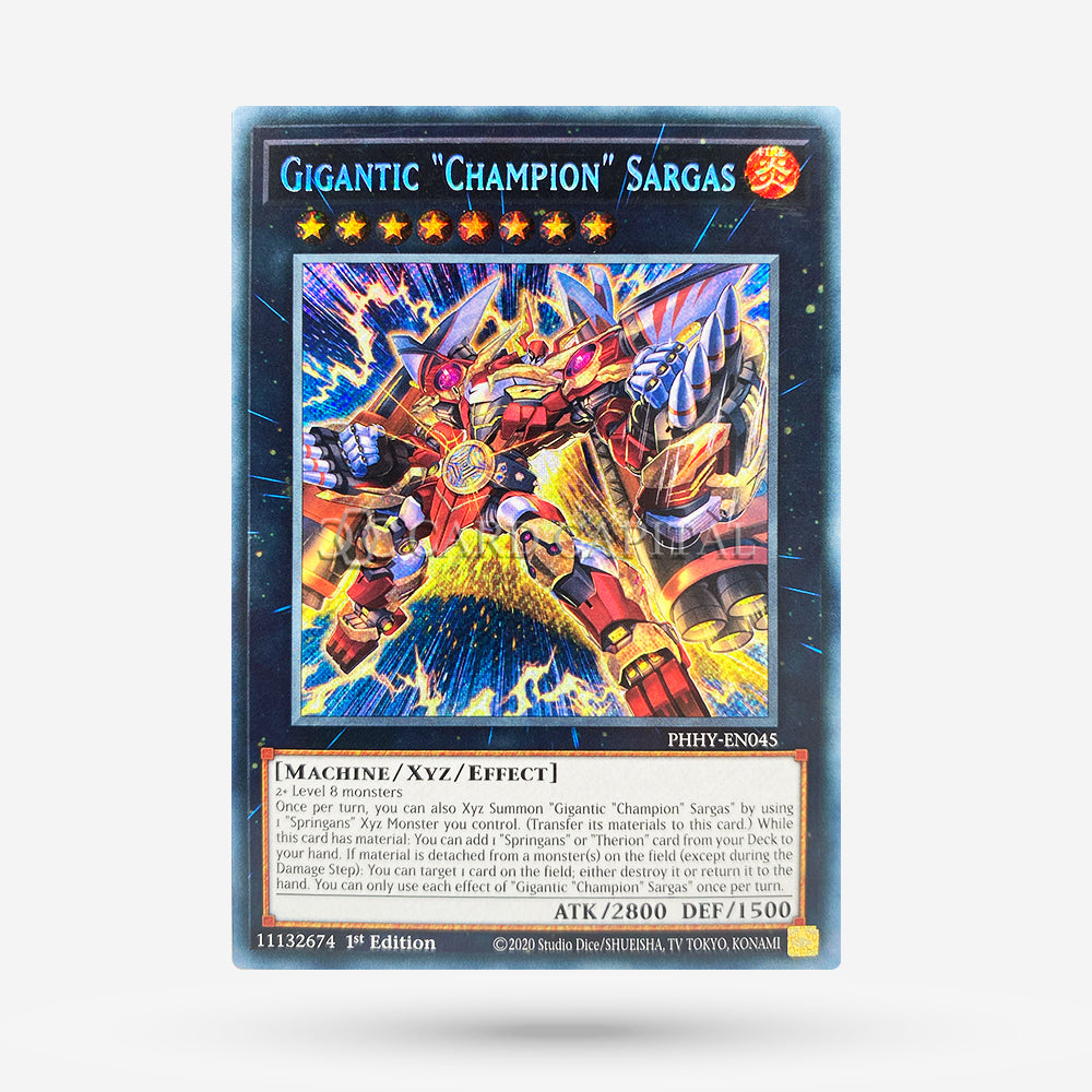 Gigantic "Champion" Sargas PHHY-045 Secret Rare EN NM+