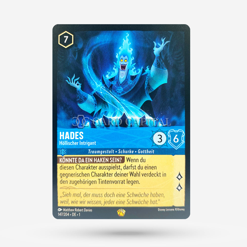Hades - Infernal Schemer Legendary DE NM+ | CardCapital Hades - Infernal Schemer Legendary DE NM+ | CardCapital