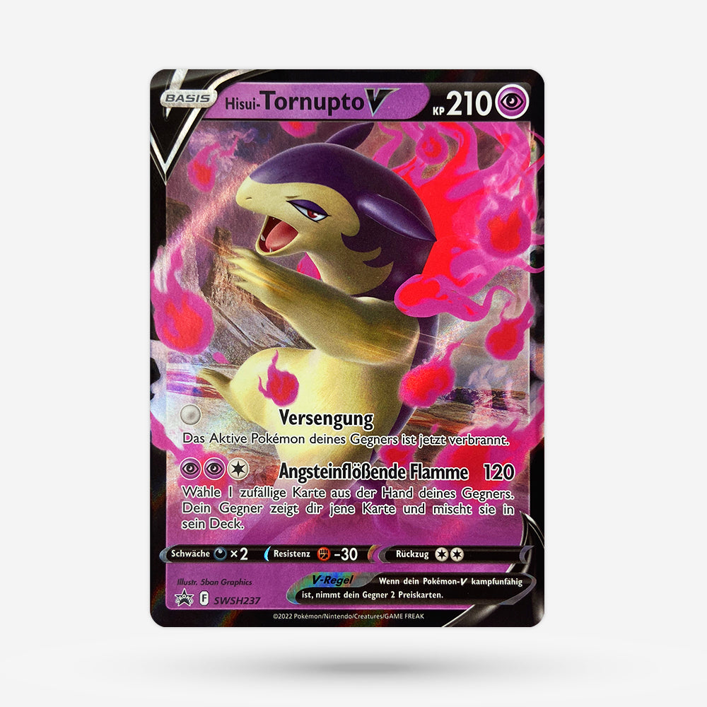 torn pokemon card Hisui-Tornupto V SWSH 237 Promo DE NM+