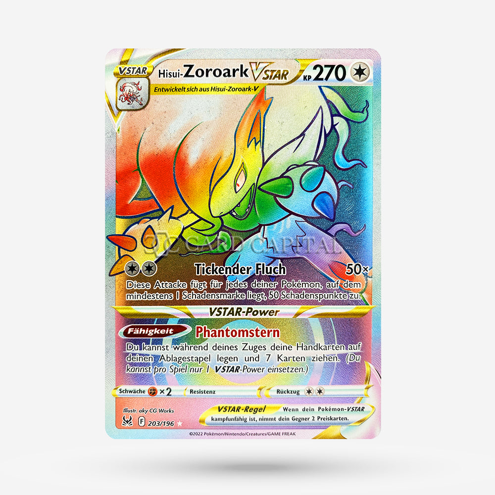 Pokemon Trading Card Game Lost Origin Secret Rare Hisuian Zoroark VSTAR #203 Pokemon Trading Card Game Lost Origin Secret Rare Hisuian Zoroark VSTAR #203