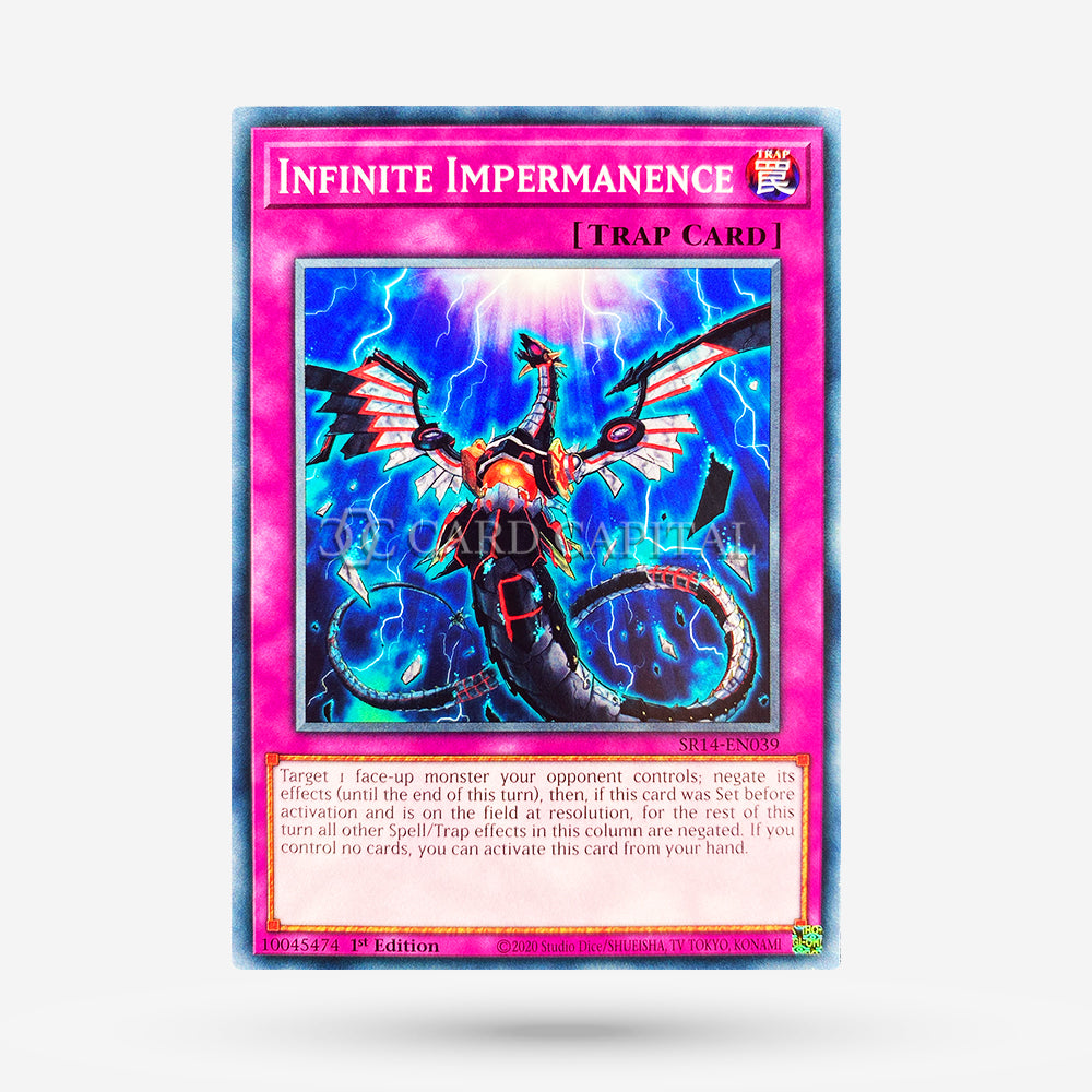 infinite card yugioh Infinite Impermanence SR14-039 Common EN NM+