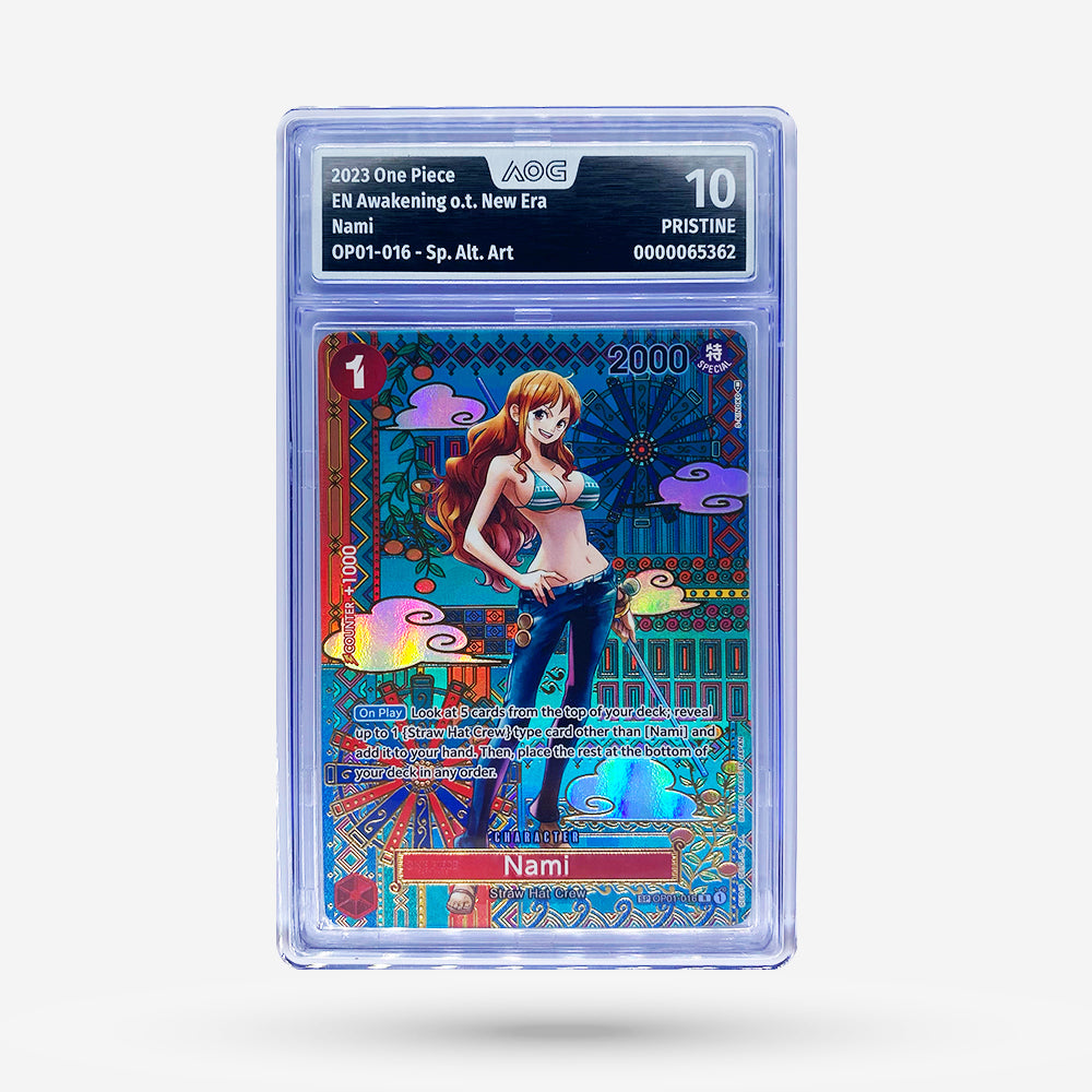 nami rare card Nami OP01-016 Special Rare EN AOG 10 PRESTINE