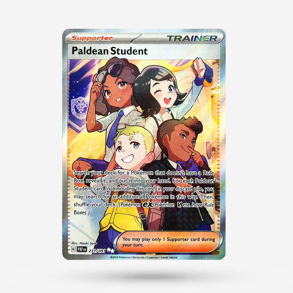 Pokemon Paldean Fates Secret Rare Paldean Student #231 Pokemon Paldean Fates Secret Rare Paldean Student #231
