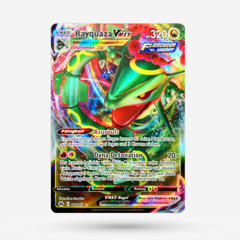 ultra rare pokemon cards vmax Pokemon Crown Zenith Rayquaza VMAX #102
