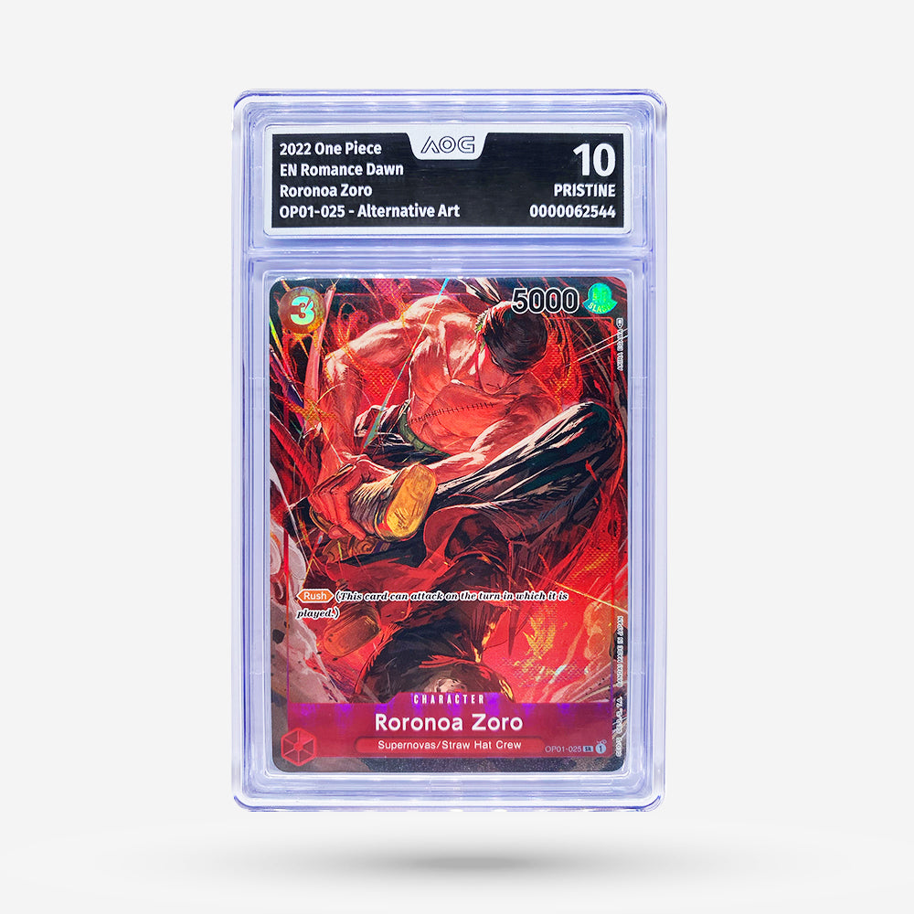 Roronoa Zoro (OP01-025) Alternate Art EN AOG PRESTINE 10 | CardCapital