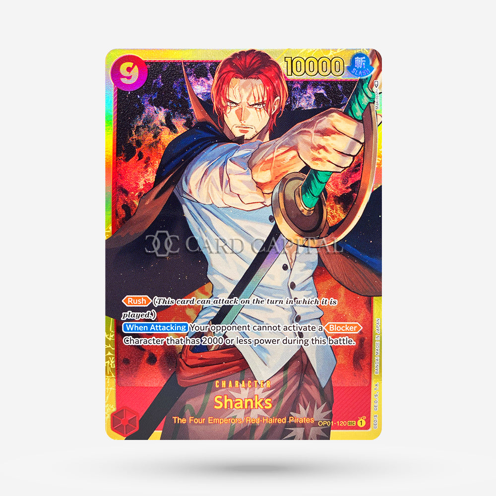 shanks secret rare card Shanks OP01-120 Secret Rare EN NM+