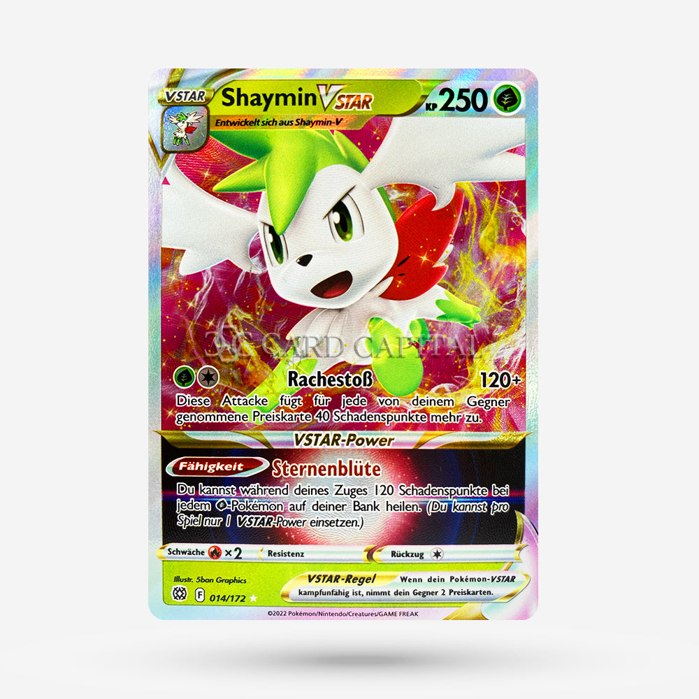 Pokemon Sword & Shield Brilliant Stars Ultra Rare Shaymin Vstar #14 Pokemon Sword & Shield Brilliant Stars Ultra Rare Shaymin Vstar #14