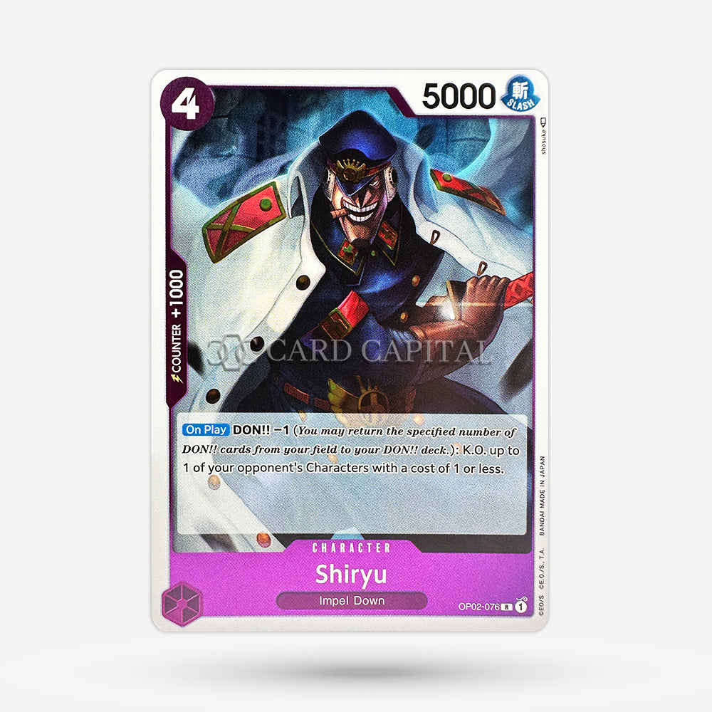 OP02-076 Shiryu Rare One Piece TCG Card