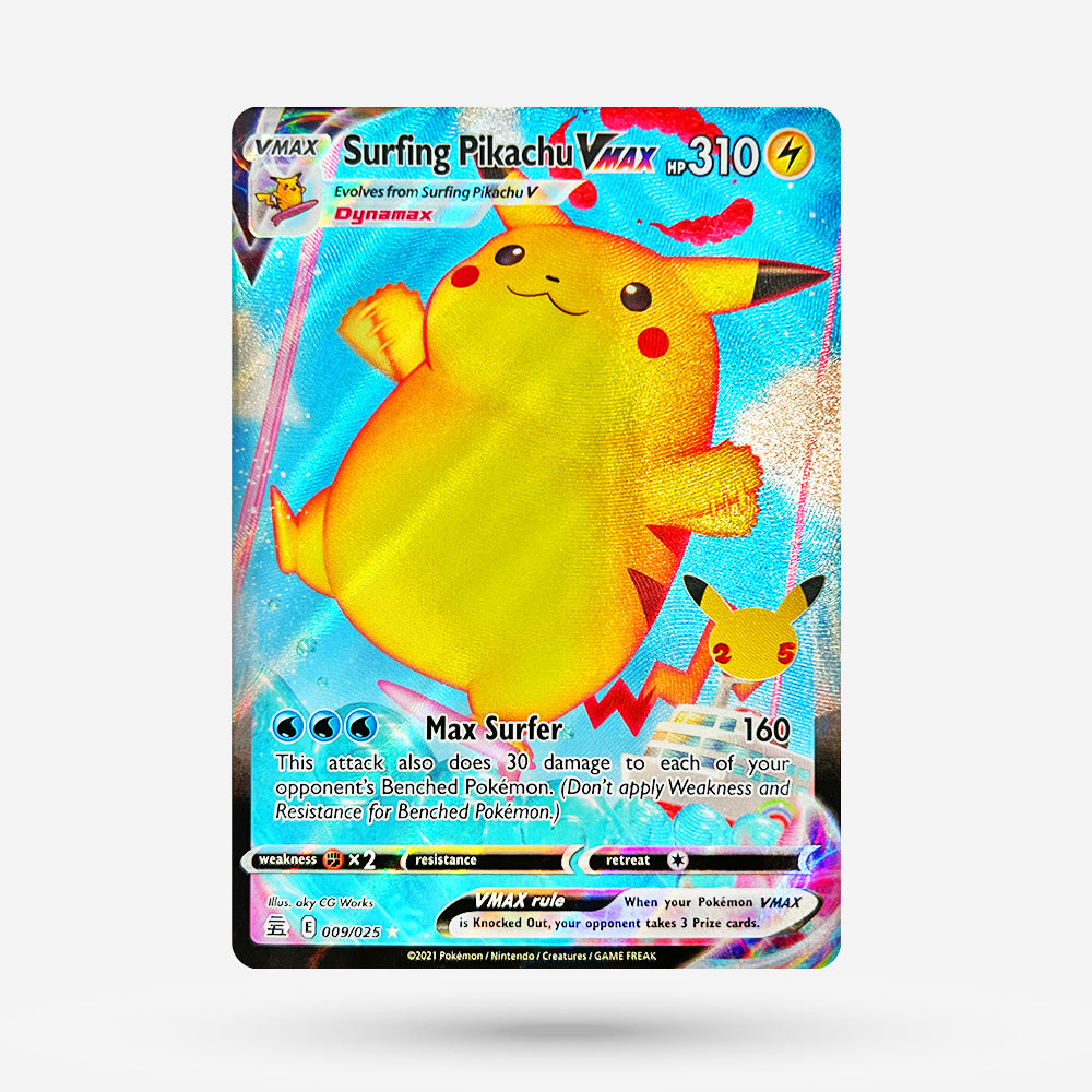 Surfing Pikachu VMAX CEL 009 Ultra Rare EN NM+ Surfing Pikachu VMAX CEL 009 Ultra Rare EN NM+