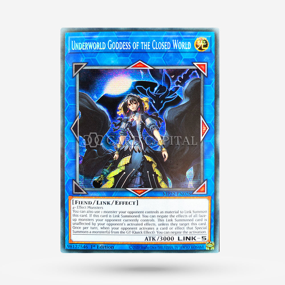 Underworld Goddess of the Closed World MP22-028 Secret Rare EN NM+ | CardCapital Underworld Goddess of the Closed World MP22-028 Secret Rare EN NM+ | CardCapital
