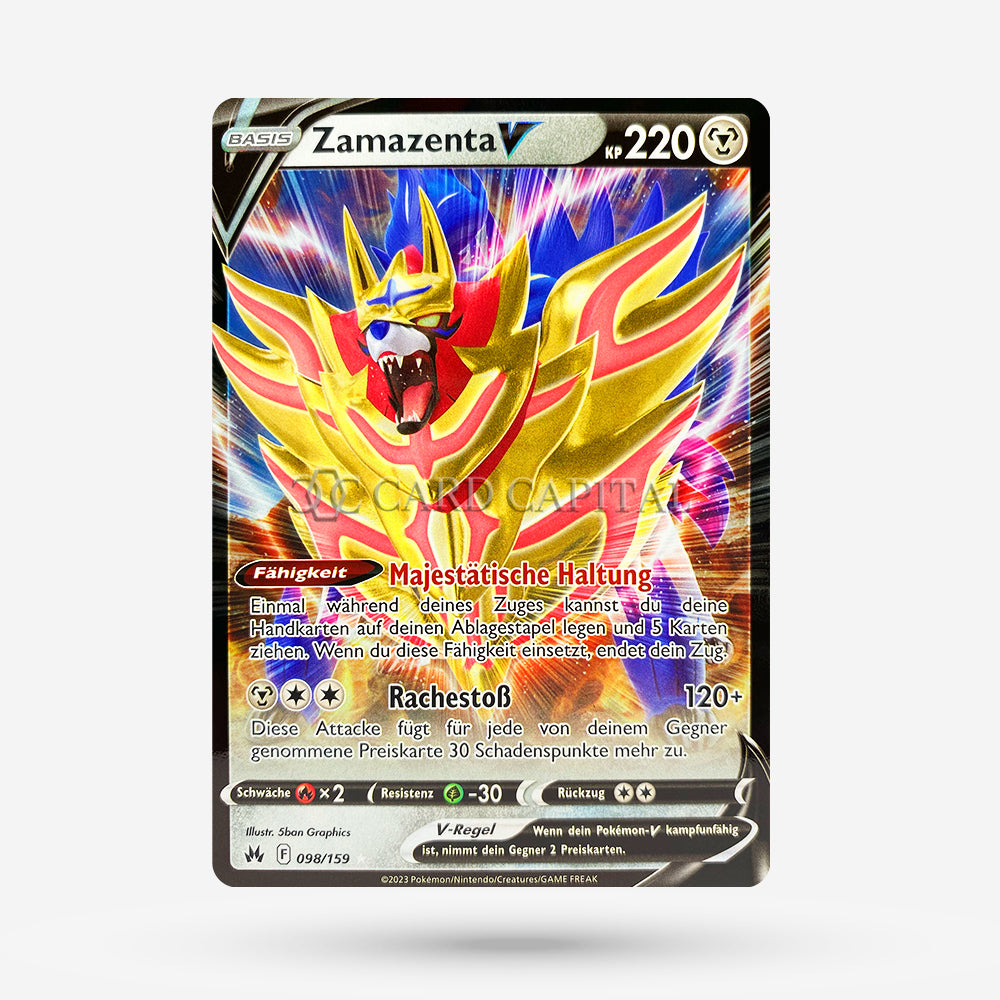 zamazenta vstar pokemon card price Pokemon Sword and Shield Ultra Rare Zamazenta V #196