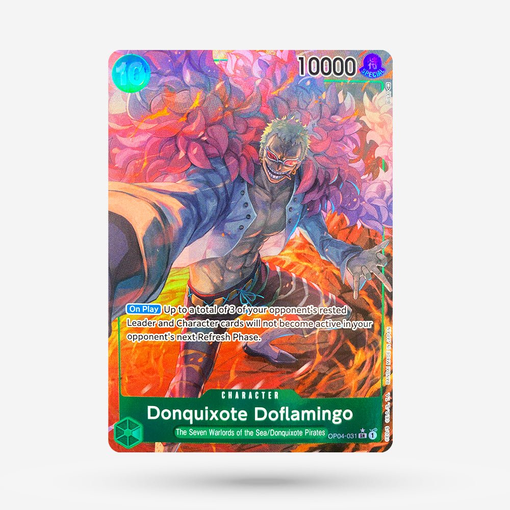 Donquixote Doflamingo (OP04-031) Alternate Art EN | CardCapital Donquixote Doflamingo (OP04-031) Alternate Art EN | CardCapital