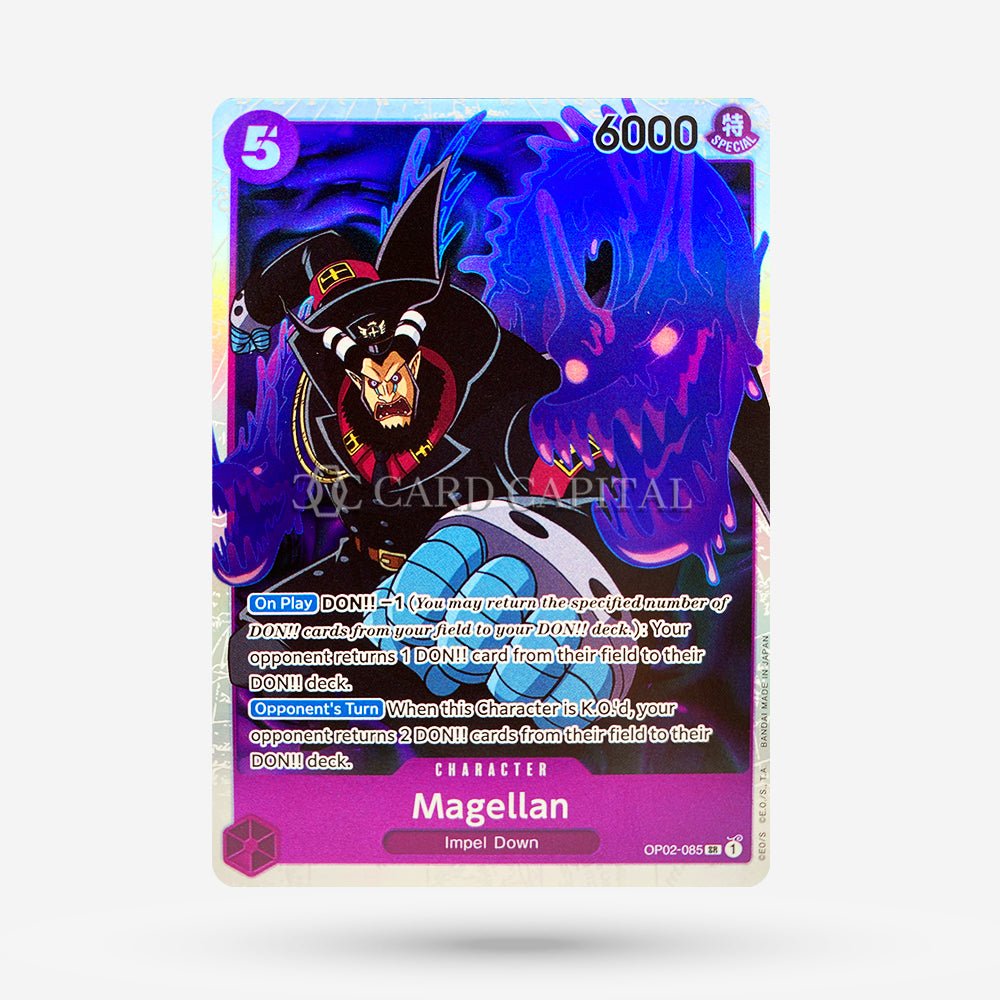 op02 rare cards Magellan OP02-085 Super Rare EN MT+