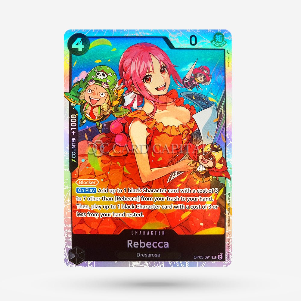OP05-091 Rebecca :: Super Rare One Piece TCG Card :: OP05: Awakening Of The New Era OP05-091 Rebecca :: Super Rare One Piece TCG Card :: OP05: Awakening Of The New Era